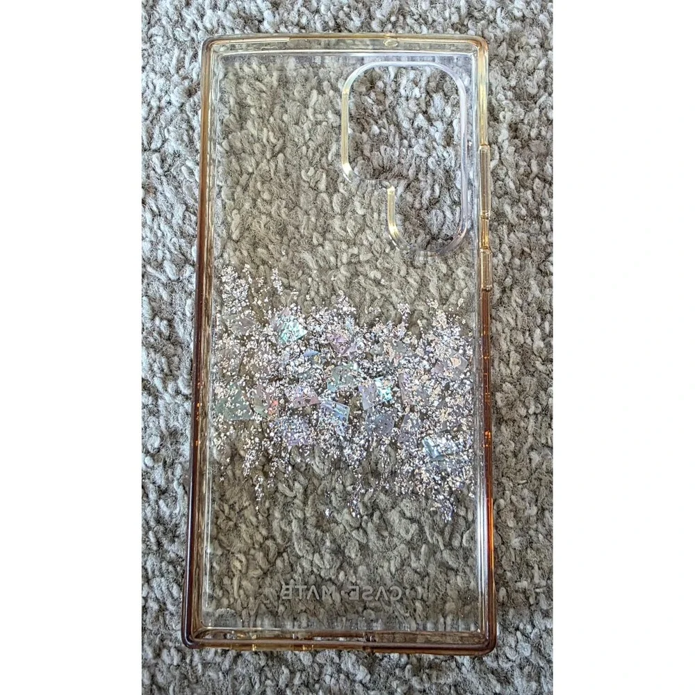 Case-Mate Karat Mother of Pearl Case for Samsung Galaxy S23 Ultra Clear Silver